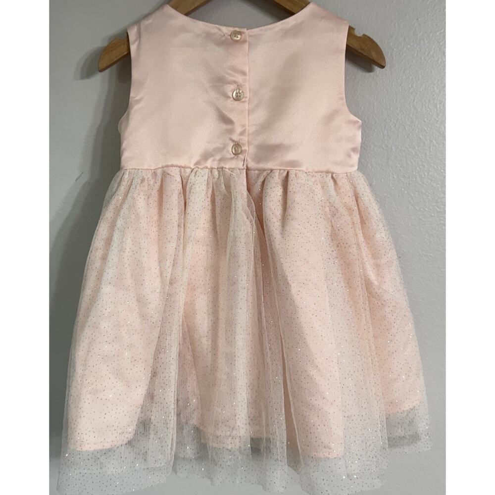 Blueberi Boulevard Coat Dress Girls 24 Months Pink Roses Easter Flower Girl NEW - Picture 12 of 15